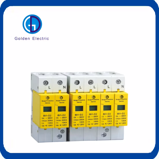 AC SPD-Überspannungsschutzgerät für Solar-PV-System 40ka 275V/320V/385V/420V/440V Überspannungsschutz mit CE